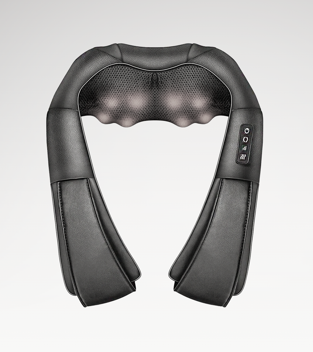 The premium Somira Neck Massager in black on a white background.