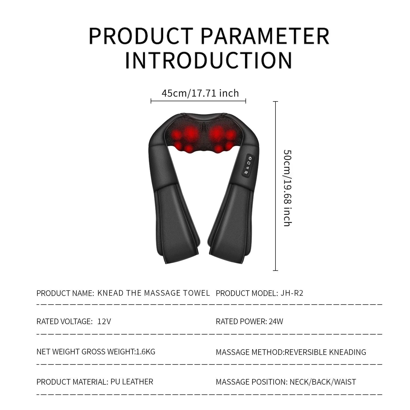 Neck Massager with Heat, Shiatsu Massager for Neck & Back, Deep Tissue 4D Kneading Neck and Shoulder Massage for Relax Muscles at Home Office and Car, Best Gifts for Women and Man